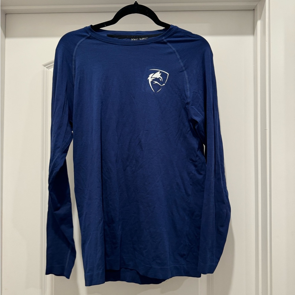 Large Alphalete blue long sleeve shirt